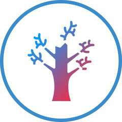 Dry Tree Icon Style