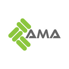 AMA letter logo vector design, AMA simple and modern logo. AMA luxurious alphabet design