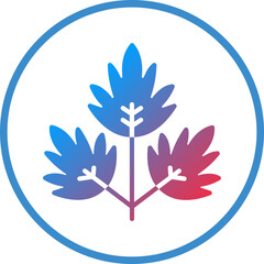 Fototapeta premium Parsley Icon Style