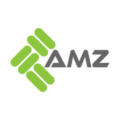 AMZ letter logo vector design, AMZ simple and modern logo. AMZ luxurious alphabet design