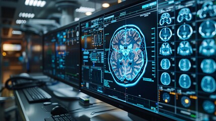 5Brain Testing Result Displayed on Digital Interface