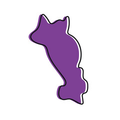 Paro district of Bhutan vector map illustration. Map Design