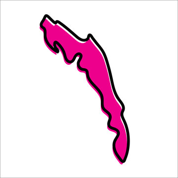 Rakhine State of myanmar vector map illustration. Map Design