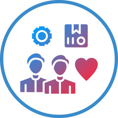 Famine Relief Team Icon Style