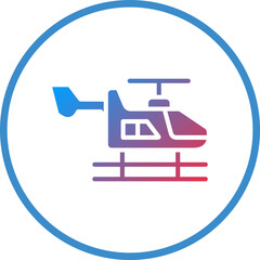 Obraz premium Helicopter Icon Style