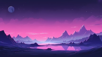 Digital technology purple and pink science fiction space poster background