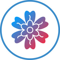 Alpine Forget Me Not Icon Style