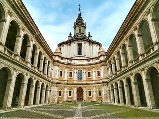 Church Sant'Ivo alla Sapienza in Rome, Italy