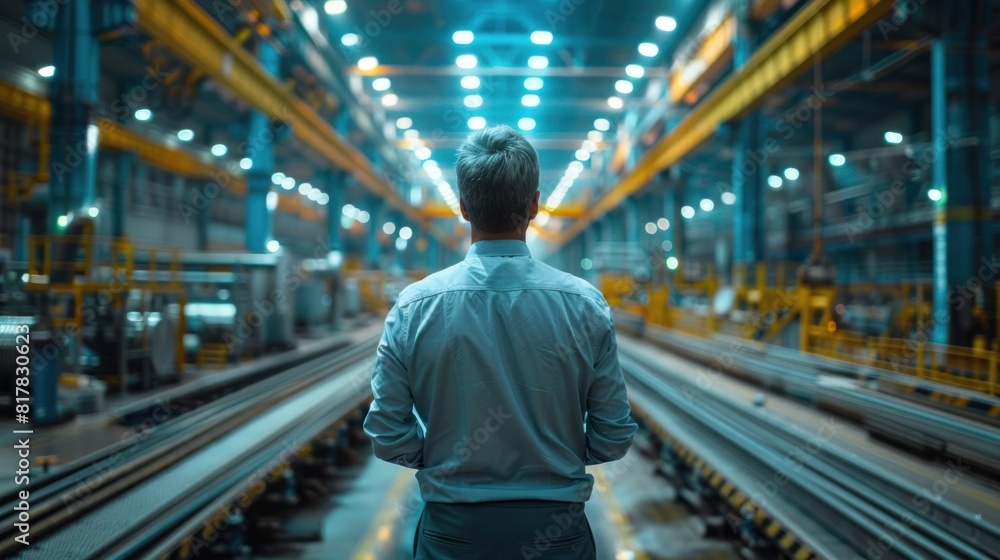 Poster an industry 4.0 project engineer contemplated the possibilities that lay ahead. it is driven by the 