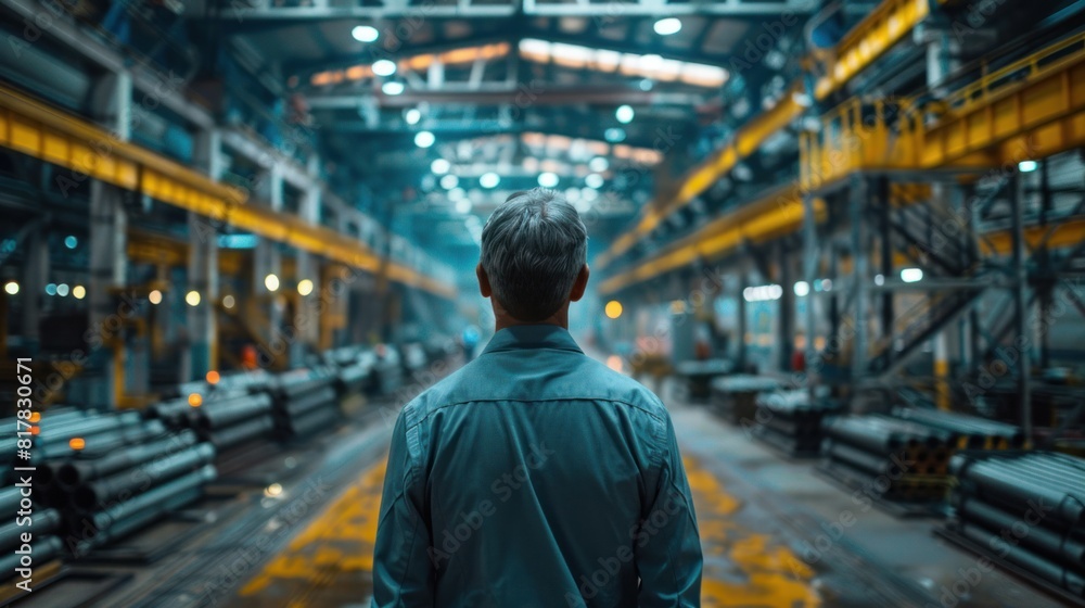 Poster an industry 4.0 project engineer contemplated the possibilities that lay ahead. it is driven by the 