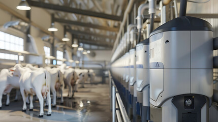 Robotic milk processing system in a dairy farm