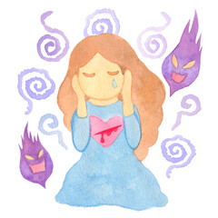 心に傷がある女の子・女性