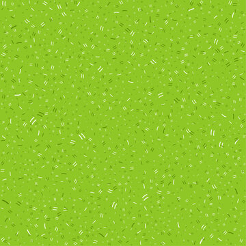 Seamless Cartoon Bright Lawn Grass Patterns in Spring - Fresh, Bright Green Field Texture, Green Meadow Pattern on Ground, Vector Background