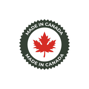 recommend clip art: Made in canada label or logo design template