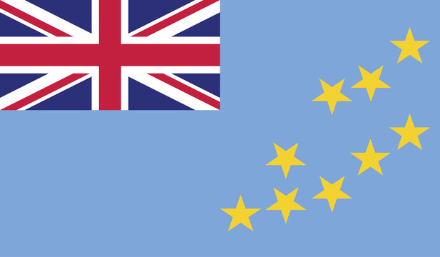 Illustration of the flag of Tuvalu