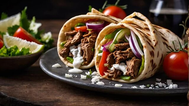Gyros Greek shawarma