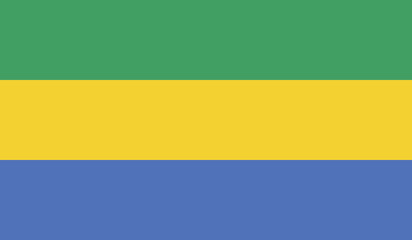 Illustration of the flag of Gabon