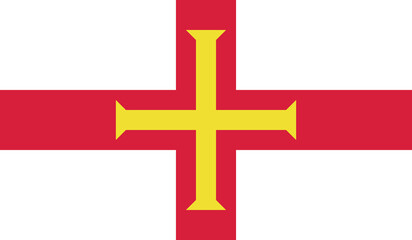 Illustration of the flag of Guernsey
