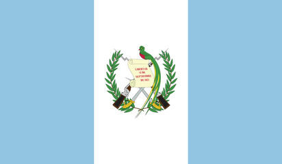 Illustration of the flag of Guatemala