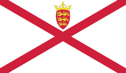 Illustration of the flag of Jersey