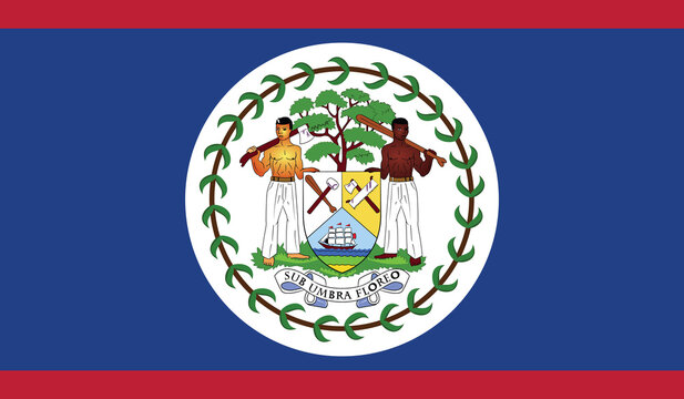 Illustration of the flag of Belize