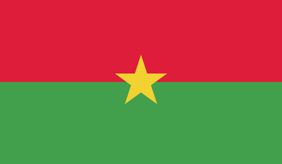 Illustration of the flag of Burkina Faso