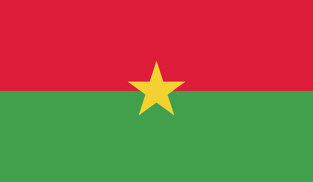 Illustration of the flag of Burkina Faso