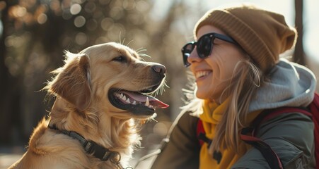 Joyful Interactions: Pets and Owners Celebrating World Smile Day
woman and dog