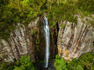 Majestic Rainbow Falls, Springbrook National Park