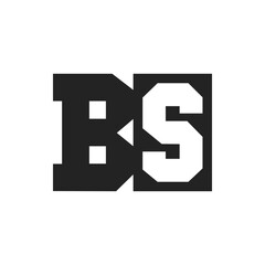 Initial Letter BS Logo Design Template. BS Logo