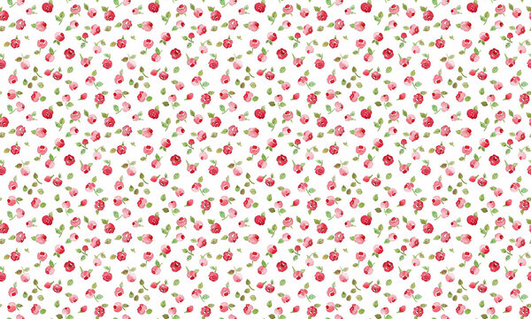 pink and red mini rose pattern, background
