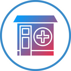 Obraz premium Medical Store Icon Style