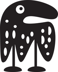 Funny Cartoon Monster Character