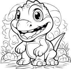 Dinosaur Coloring Pages Drawing For Kids 