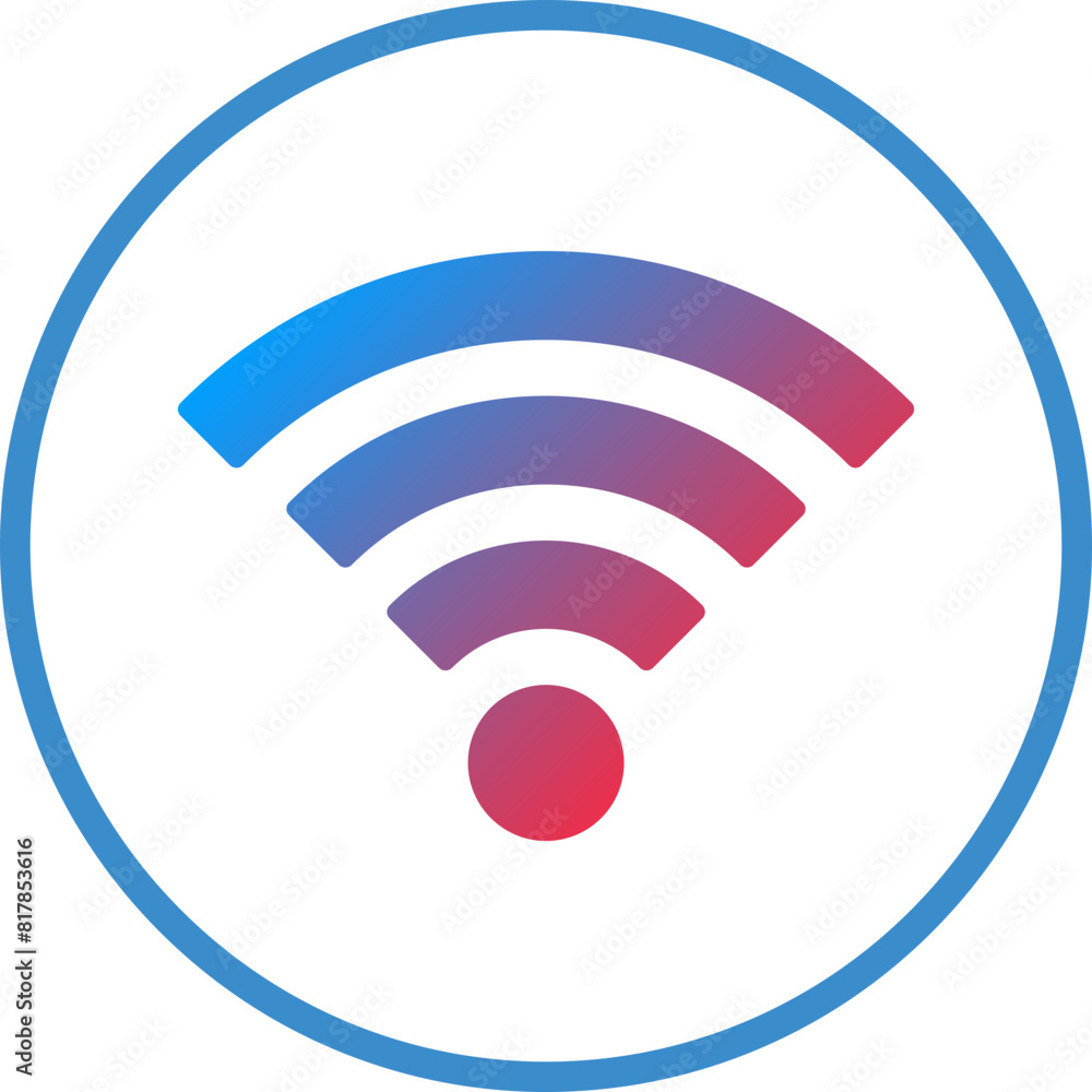 Canvas Prints wifi connection icon style