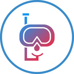 Scuba Diving Icon Style