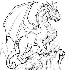 Dragon Fire Coloring Pages Drawing For Kids