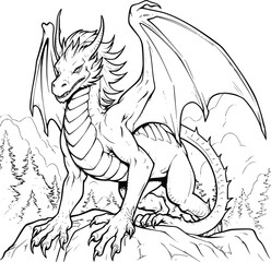Dragon Fire Coloring Pages Drawing For Kids