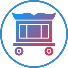 Circus Wagon Icon Style