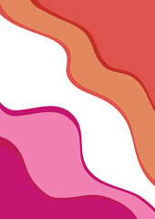 lgbt themed poster with colorful lines i.e. pink and orange colors symbolizing the lesbian flag for posters, decor or flyers