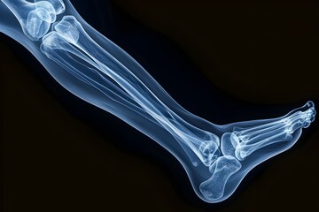 Detailed X ray Visualization of Leg Anatomy for Medical Diagnosis and Treatment