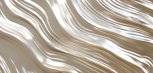 Warm platinum waves in minimalist texture.