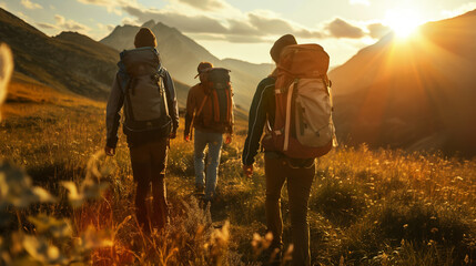 Authentic outdoor experiences, adventures illustrations.