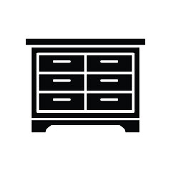 drawer icon vector design template simple and clean