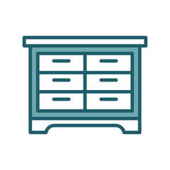 drawer icon vector design template simple and clean
