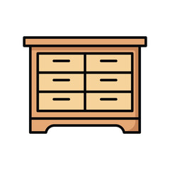 drawer icon vector design template simple and clean