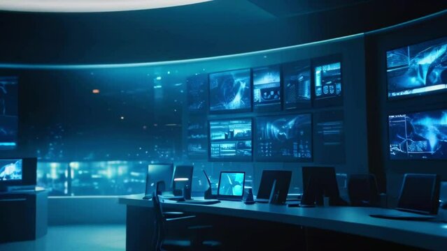 Computer hardware is housed in the security room, which also serves as the surveillance hub with CCTV camera monitoring.