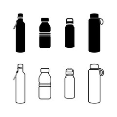 bottle icons vector design. illustration set of bottle symbol.Ui,web,app.  vector illustration concept.