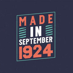 Made in September 1924. Birthday celebration for those born in September 1924