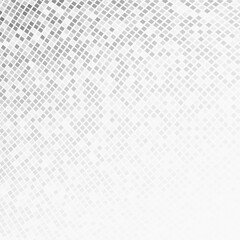 Semitone checkered background. Disappearing and appearance gradient illustration consisting of rhombuses and squares.